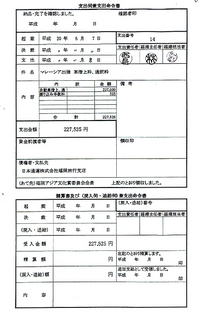 支出伺兼支出命令書