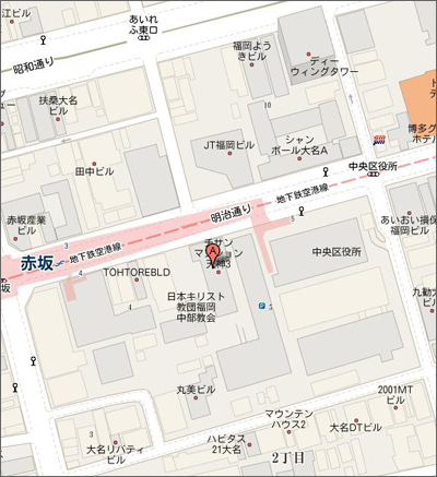 「アパマンショップ赤坂店」（FC店）の地図