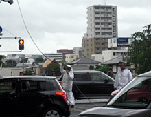 現場の警察官