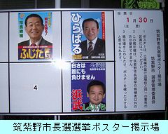 選挙ポスター掲示場／筑紫野市長選2011