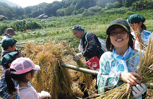 「食育農園 大自然塾」の様子