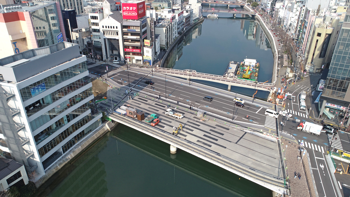 福岡202号春吉地区舗装工事 令和5年3月竣工