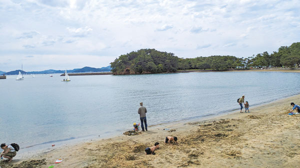 禊を行ったかもしれない砂浜