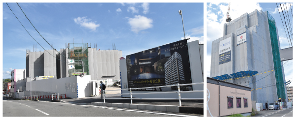 （左）エイルマンション新宮 　（右）モントーレ新宮セントラルステーション ル・ブリーズ