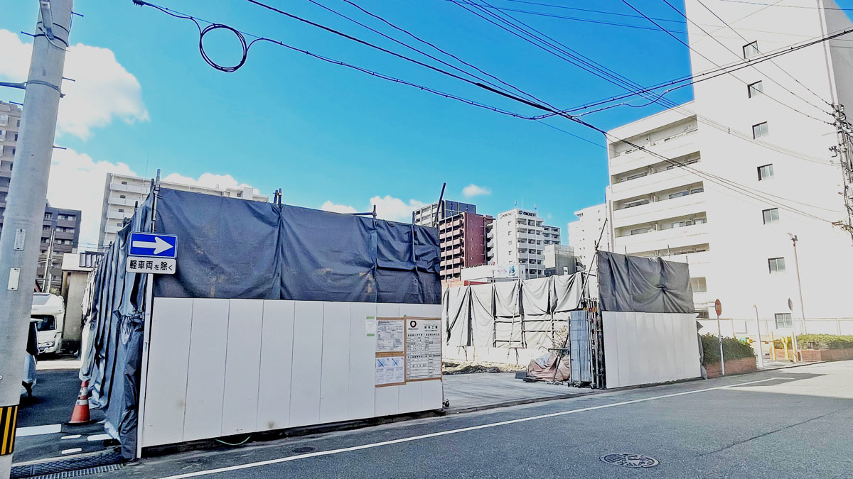 博多駅から徒歩16分のアパート跡（博多駅南3丁目）