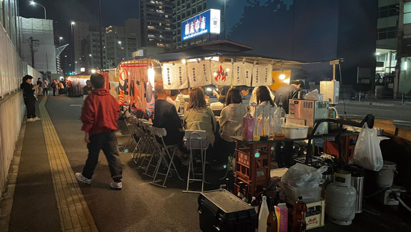 長浜屋台街の様子