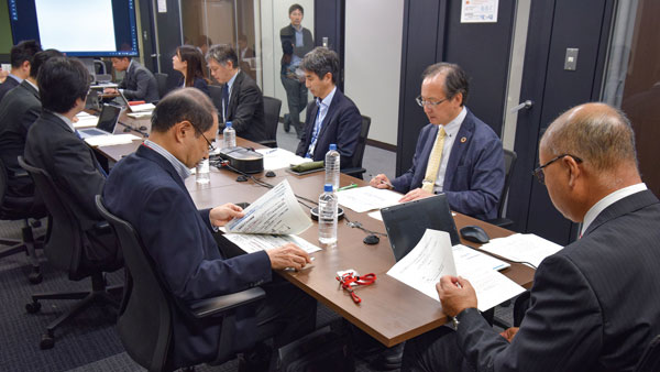 国土交通省内で開かれた合同会議の様子