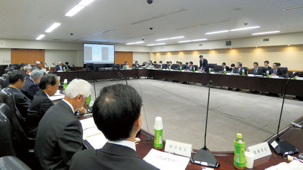 都内で開催された、中央建設業審議会総会