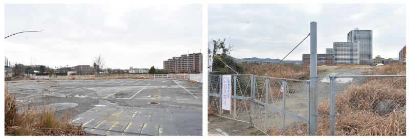 左：かしいかえん跡地　右：香椎浜ふ頭緑地